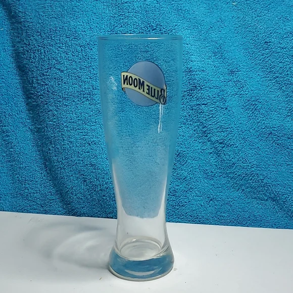 Blue Moon Beer Brewery Large Pilsner Drinking Beer Glass - Picture 3 of 5